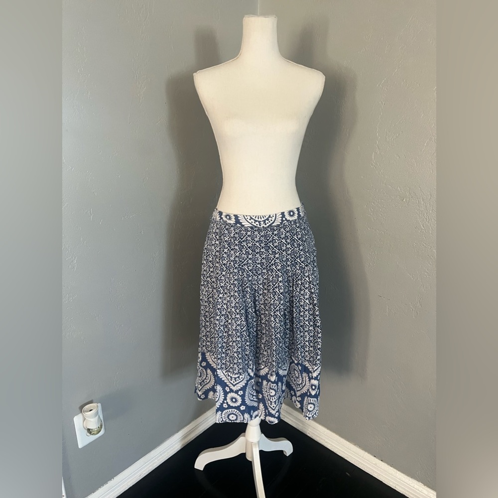 MICHAEL Michael Kors Blue and White Skirt size 10 - Picture 1 of 10